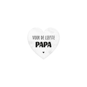 Paperdreams marmeren hartje - papa- 5x5cm