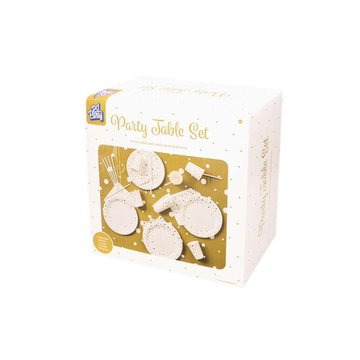Set da festa Paperdreams - bianco oro