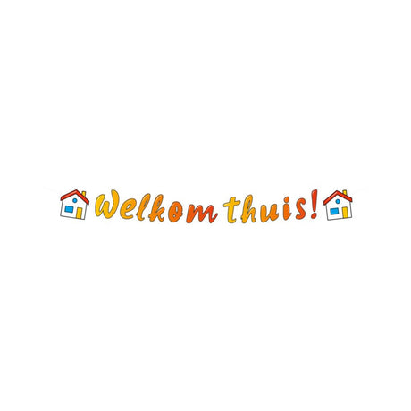 Banner con lettere Paperdreams - benvenuto a casa 17x250 cm