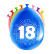 Palloncini con numeri Paperdreams - 18 anni 8 pezzi 30 cm
