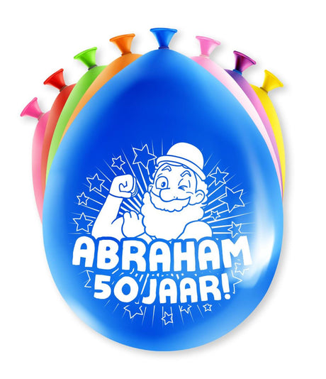 Palloncini con numeri Paperdreams - Abraham 8 pezzi 30 cm