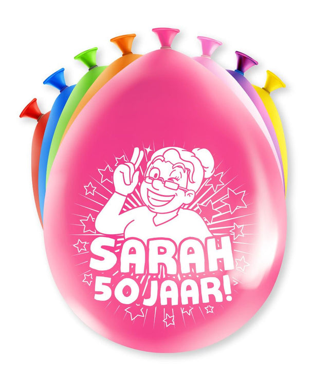 Palloncini con numeri Paperdreams - Sarah 8 pezzi 30 cm