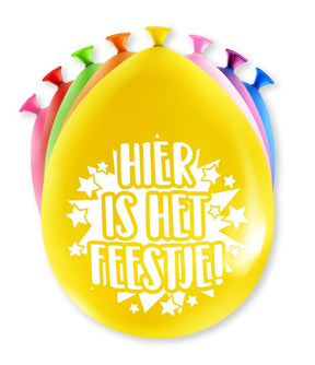 Palloncini per feste Paperdreams - ecco la festa, 8 pezzi da 30 cm