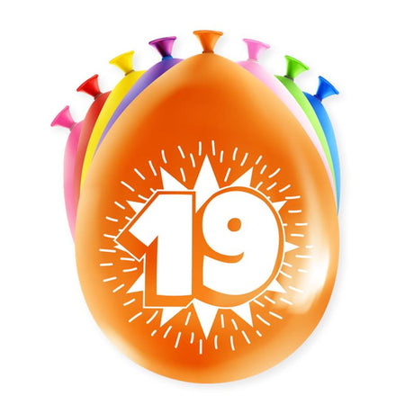 Palloncini Happy Party Paperdreams - 19 anni 8 pezzi