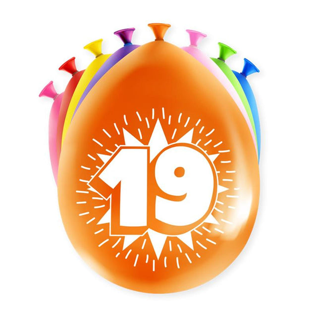 Palloncini Happy Party Paperdreams - 19 anni 8 pezzi