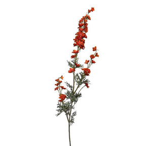 Fiore artificiale della collezione Roberts Delphinium larkspur85 cm arancione
