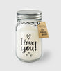 Candele profumate bianche nere Paperdreams - ti amo