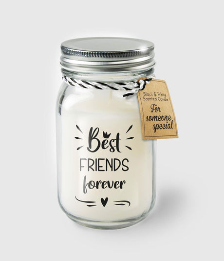 Candele profumate bianche nere Paperdreams - migliori amiche