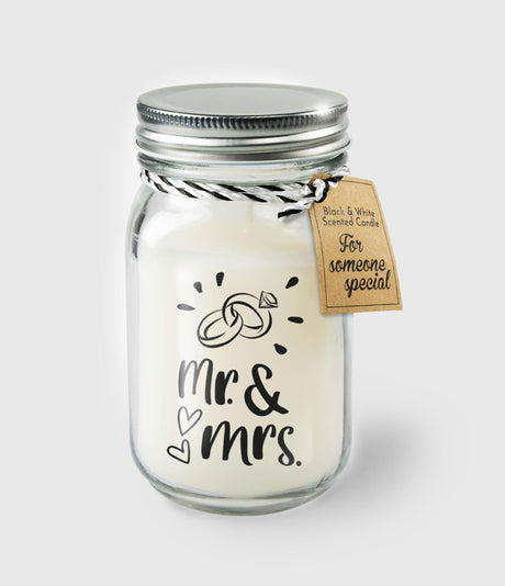 Candele profumate bianche nere Paperdreams - mr. Sig.ra.