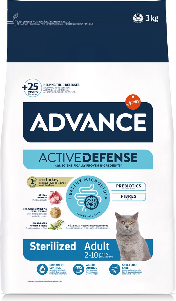 Advance - sterilizzato - tacchino - cibo per gatti - 3 kg