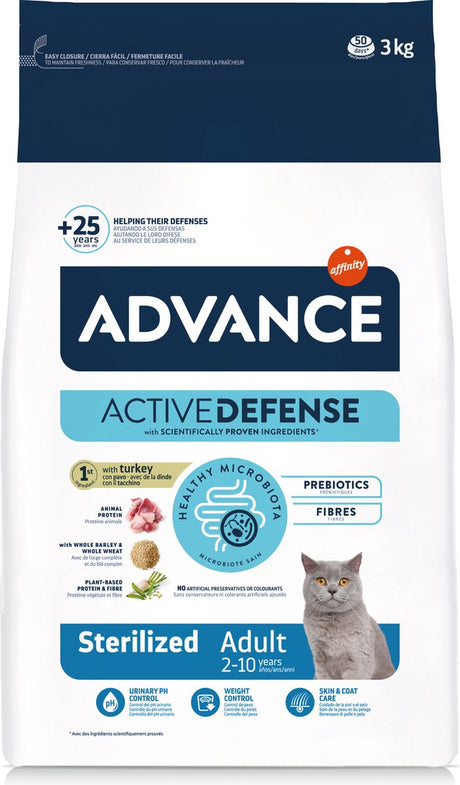 Advance - sterilizzato - tacchino - cibo per gatti - 3 kg