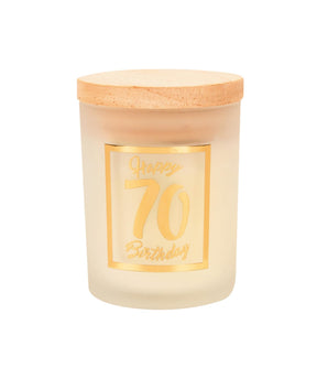 Candela profumata Paperdreams piccola oro bianco - 70 anni