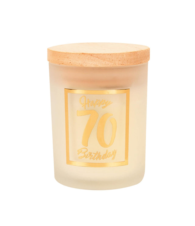 Candela profumata Paperdreams piccola oro bianco - 70 anni