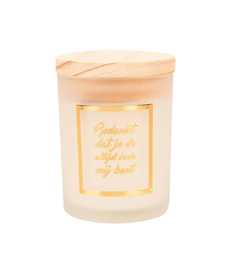 Candela profumata Paperdreams piccola oro bianco - grazie