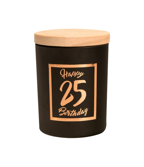 Candela profumata Paperdreams piccola rosa nera - 25 anni