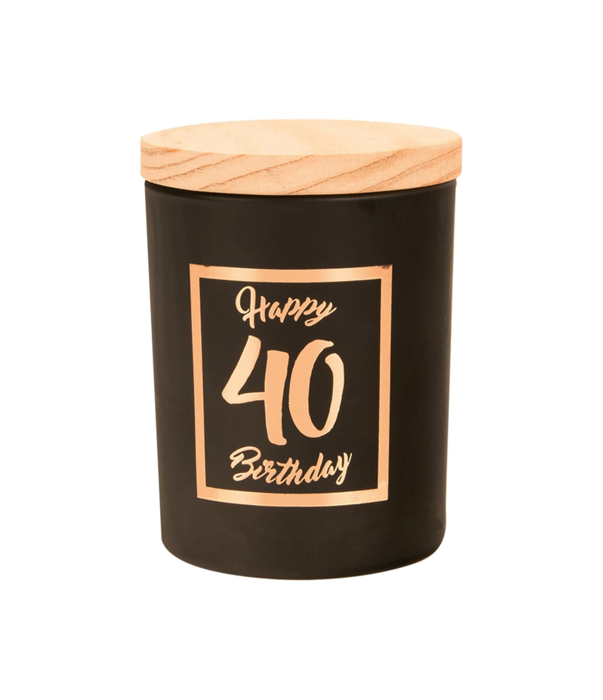Candela profumata Paperdreams piccola rosa nera - 40 anni