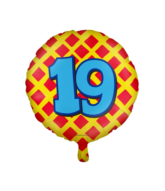Palloncino foil felice Paperdreams - 19 anni
