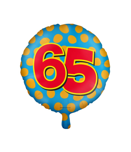 Palloncino foil felice Paperdreams - 65 anni