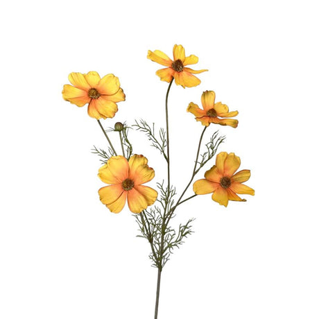 Collezione Roberts fiore artificiale ramo cosmo 80 cm giallo ocra