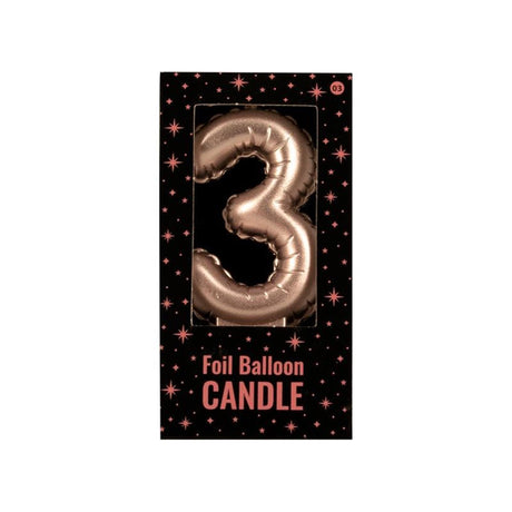 Candela con palloncino foil Paperdreams rosa - 3