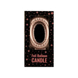 Candela con palloncino foil Paperdreams rosa - 0