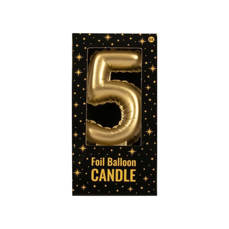 Candela con palloncino foil Paperdreams oro - 5