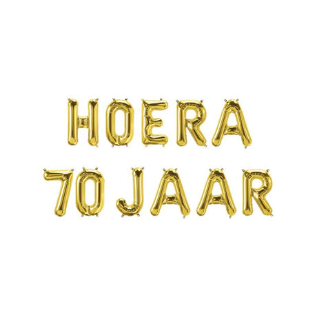 Ghirlanda con lettere di palloncini foil Paperdreams - Evviva 70 anni