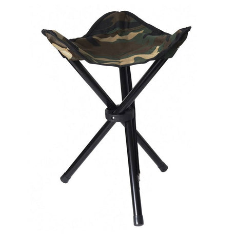 Sgabello pieghevole in marcia stealth con 3 gambe