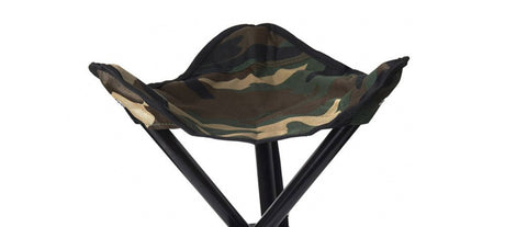 Sgabello pieghevole in marcia stealth con 3 gambe