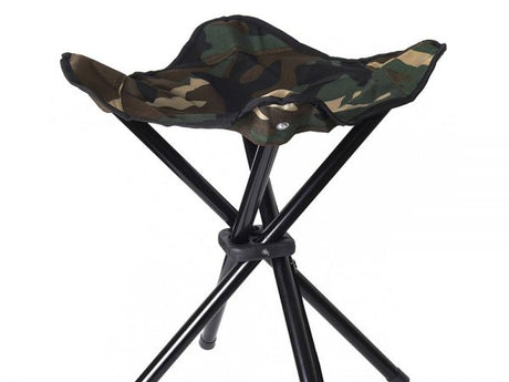 Sgabello pieghevole in marcia stealth con 4 gambe