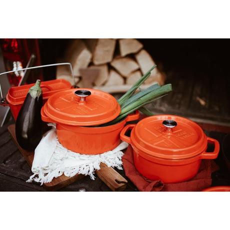 Solinger the Windmill Premium padella in ghisa da 2,5 l smaltata arancione