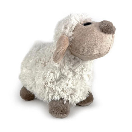Pecora di peluche 24 cm con occhi di perline