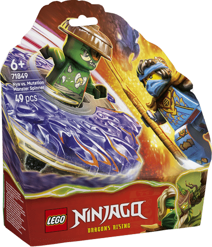Lego Ninjago 71849 nya contro il mostro spinner elementale