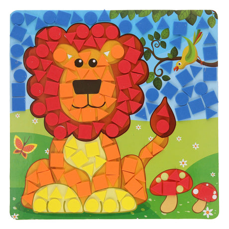 Realizzazione di mosaici con animali dello zoo