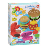 Set argilla fast food - 4 vasi di argilla - 10 pz.