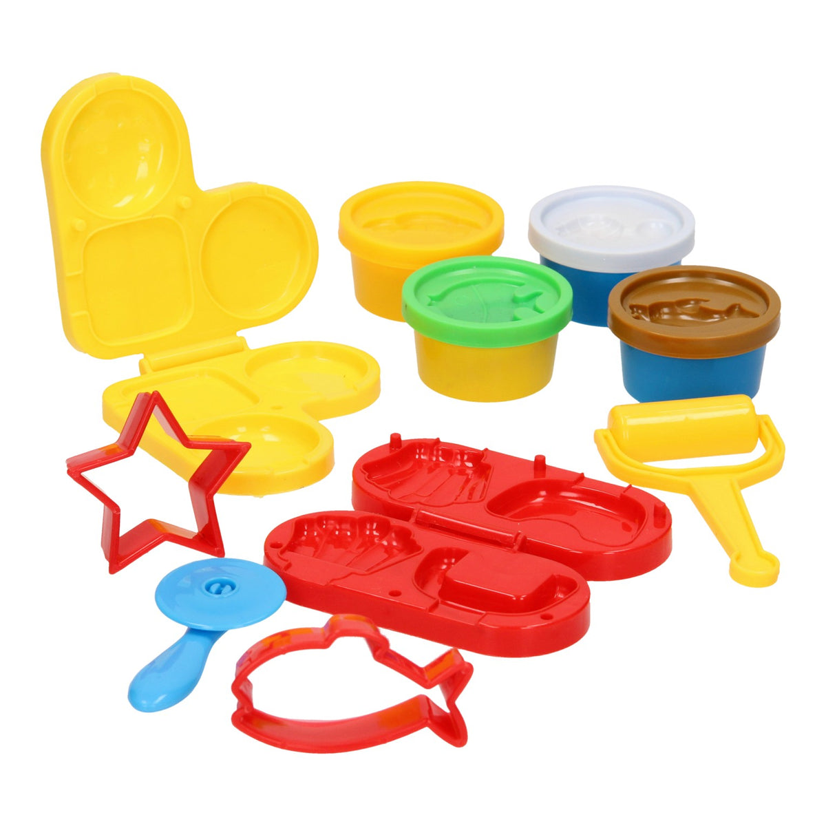 Set argilla fast food - 4 vasi di argilla - 10 pz.