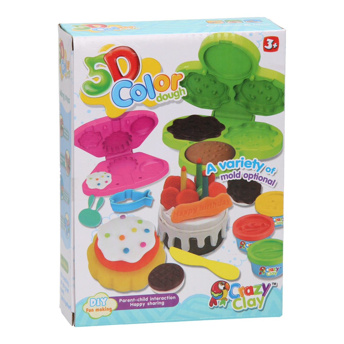 Set di argilla - dolcetti - 4 vasi di terracotta - 11 pz.