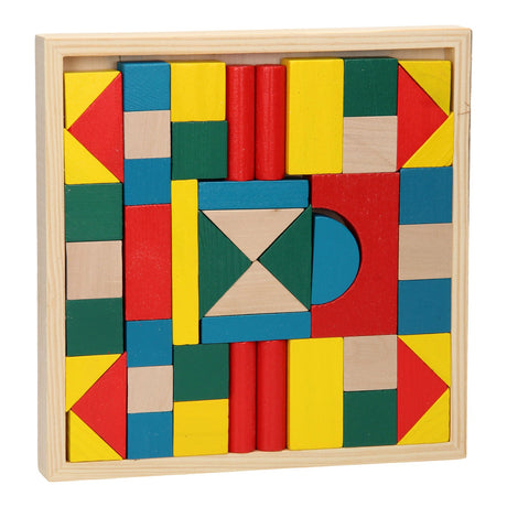 Mattoncini in legno, 48 pezzi.