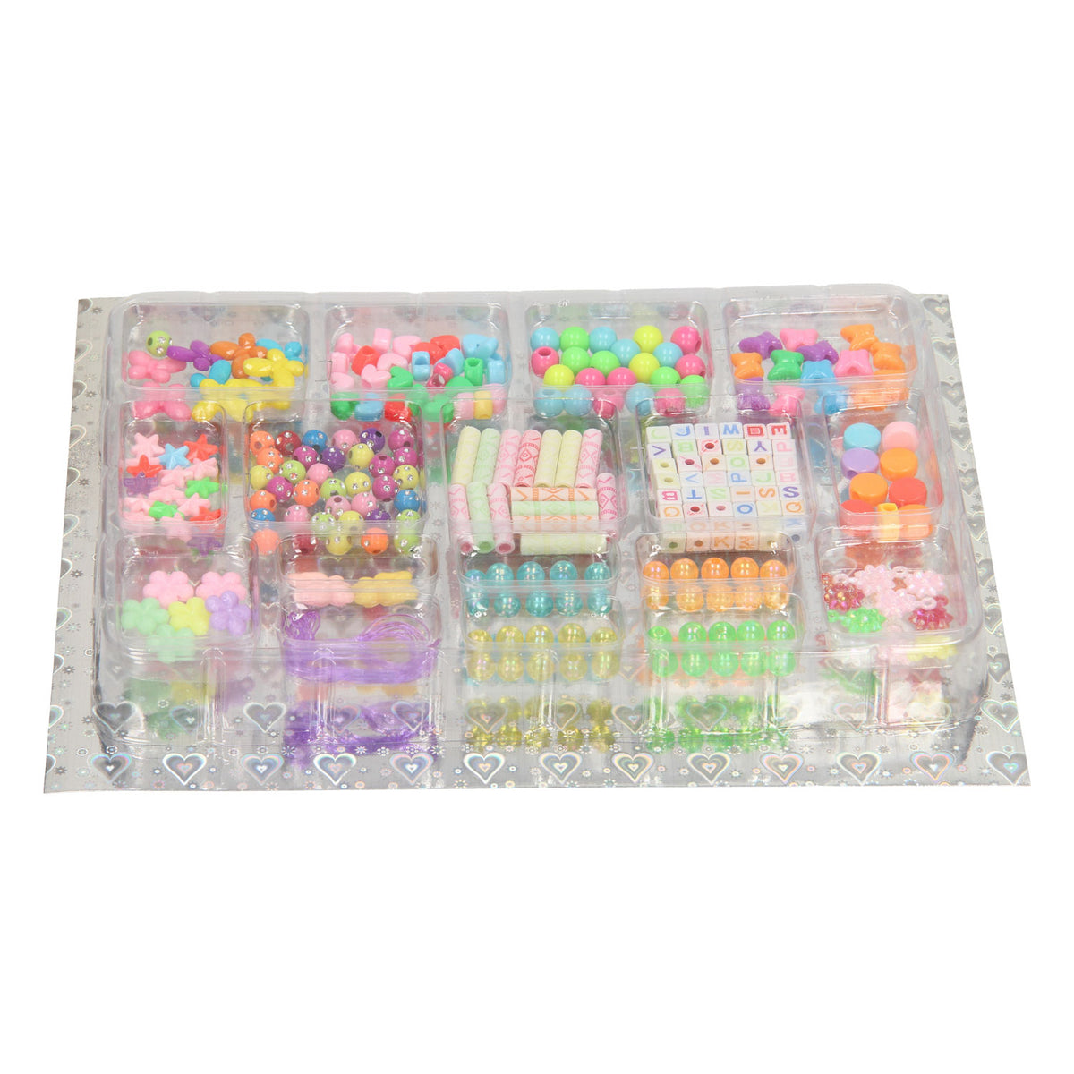 Set perline colorate, 17 pz.