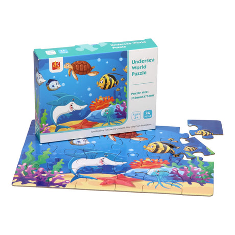 Puzzle Lobbes mondo sottomarino, 24 pz.