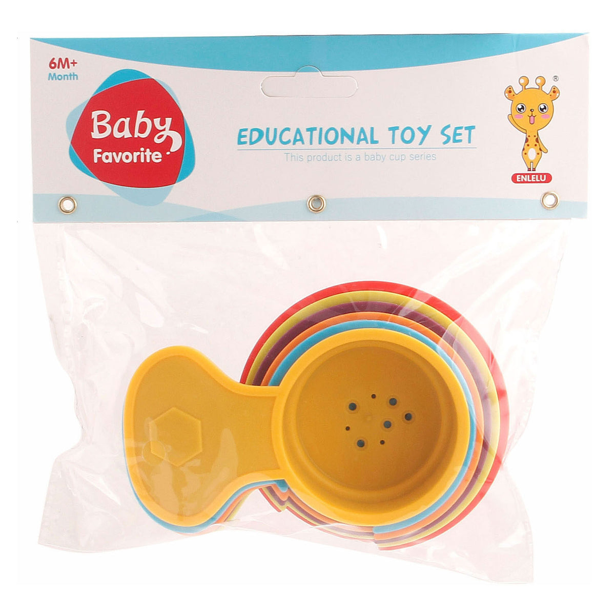 Bicchieri impilabili con manico, 6 pz.