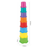 Colore torre impilabile, 8 pz.