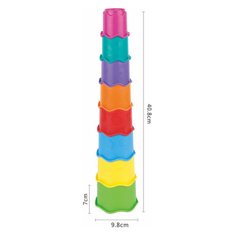 Colore torre impilabile, 8 pz.