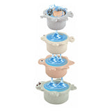 Set da gioco per il bagno con cascata color pastello