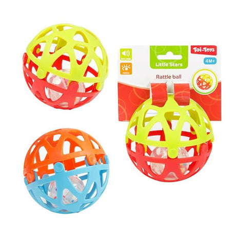 Toi-toys toi giocattoli stelline baby pallina sonaglio aperta 10 cm