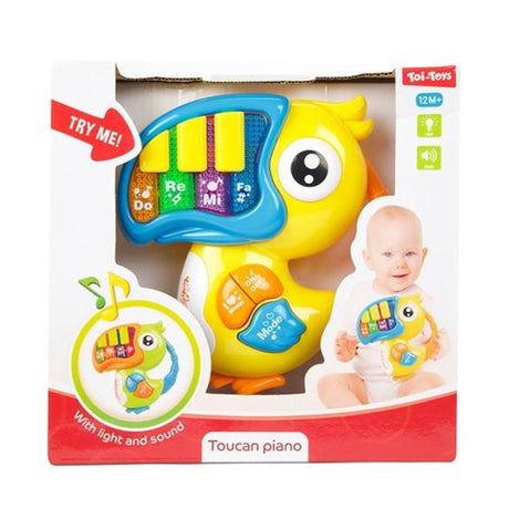 Toi-toys toi giocattoli stelline baby piano con tucano musicale