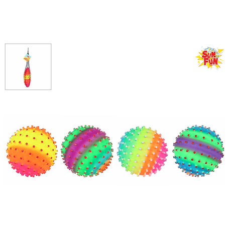 Sun fun pallina brufoli arcobaleno 220gr 21cm 4 assortiti