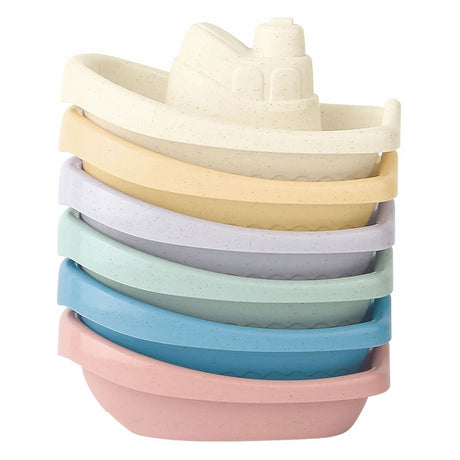 Barchette da bagno color pastello, 6 pz.