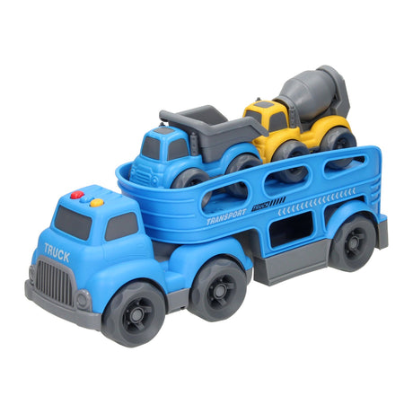 Lobbes Toys BV Transporter veicoli da lavoro con suono - blu