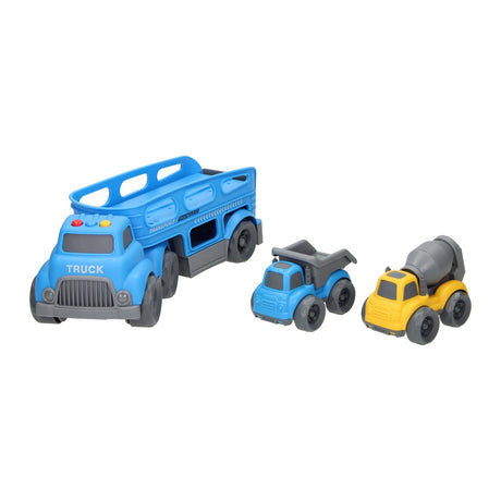 Lobbes Toys BV Transporter veicoli da lavoro con suono - blu